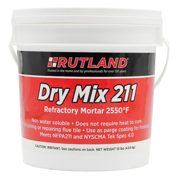 Mortier Réfractaire Mélange Sec 211® de Rutland