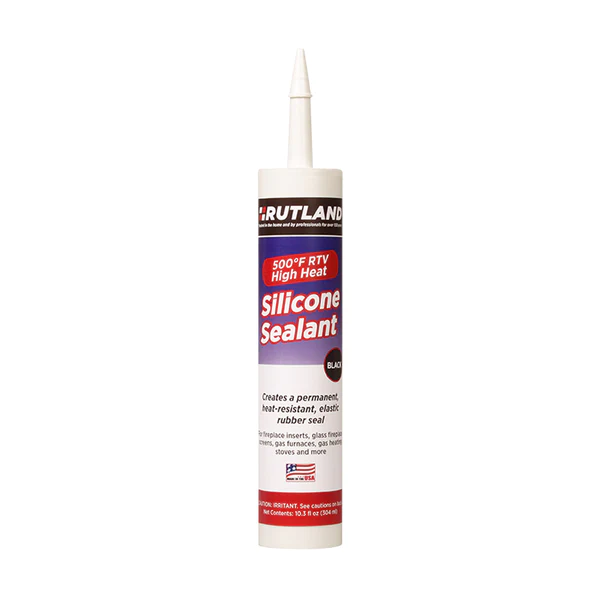 Scellant silicone haute température RTV 500 F de Rutland 10 oz noir