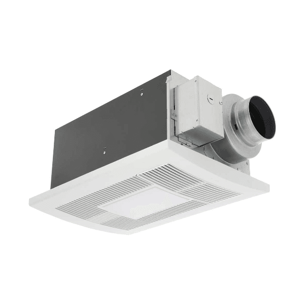 Ventilateur de Salle de bain WhisperWarm DC avec élément chauffant et lampe à DEL de Panasonic